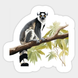 Ruffed Lemur Sticker